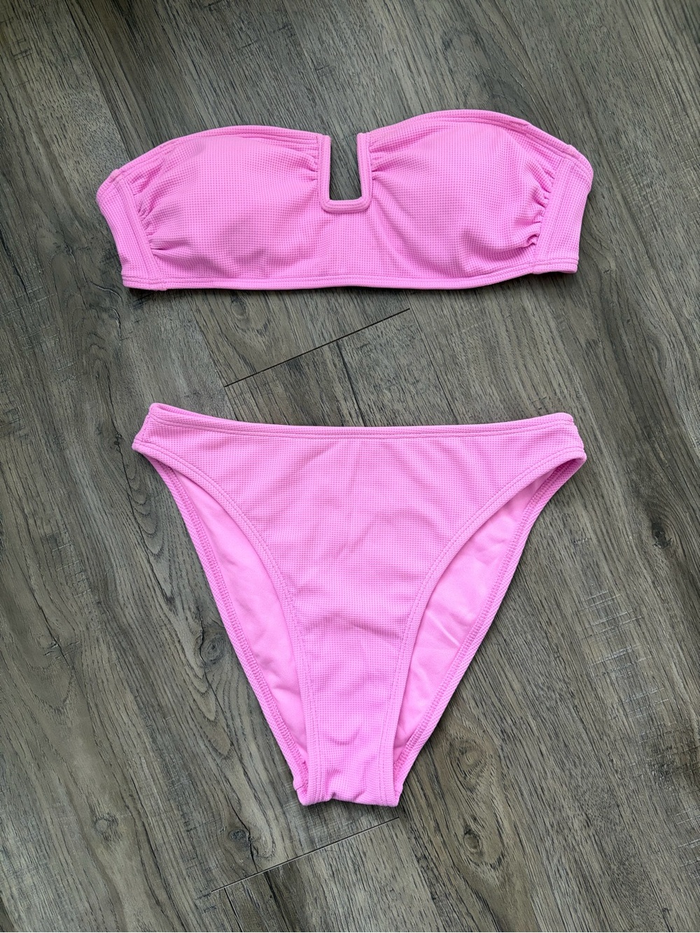 Target Pink Bandeau Bikini Set